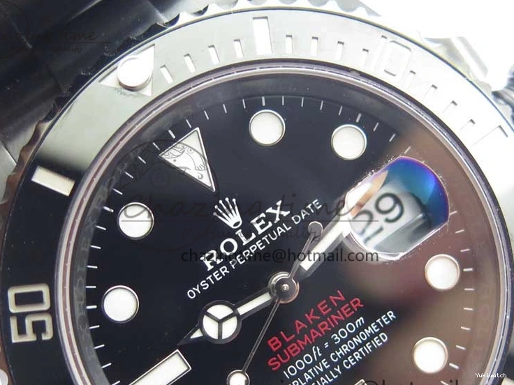 1:1 V6F Blaken Best 904L Date Submariner PVD Edition A2824 0322